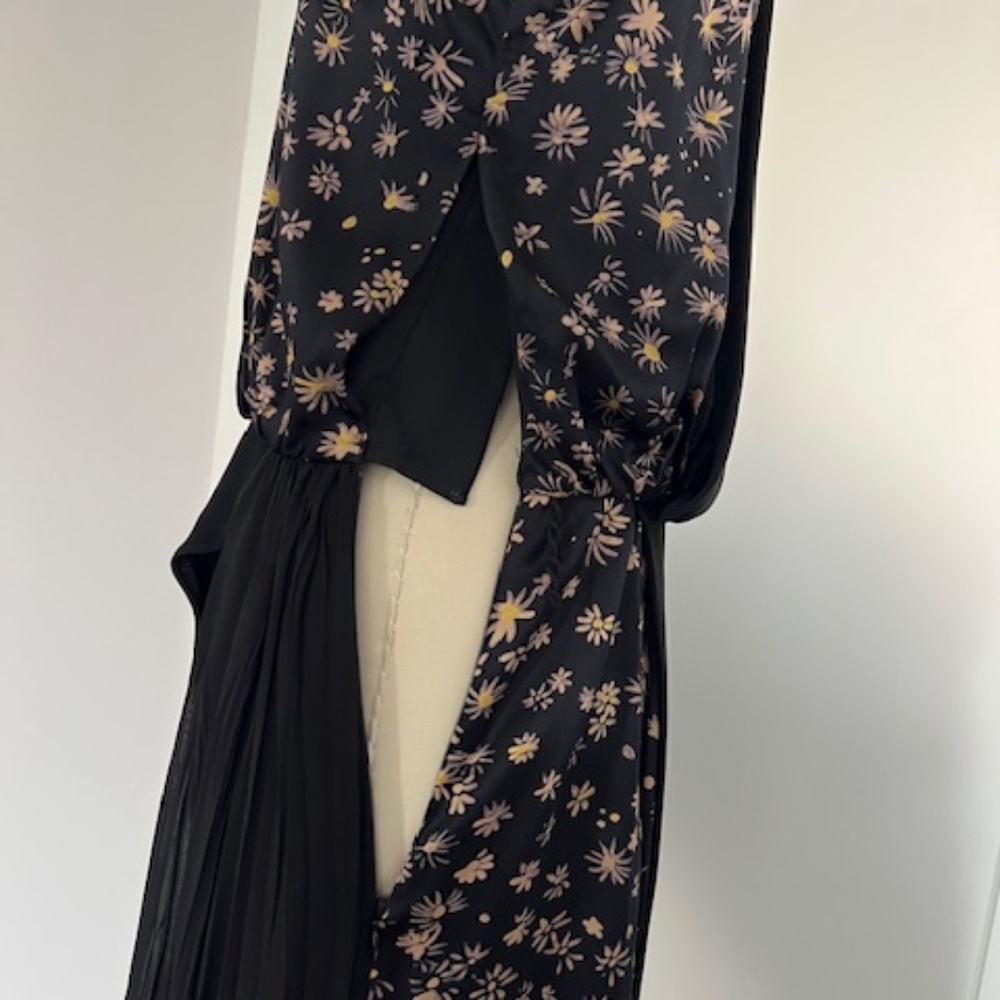 Cinq a Sept evening black and floral dress, size 4, NWOT - Picture 4 of 5
